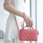 シャネル コピー ミニボックスバッグ コーラルピンク AP2805