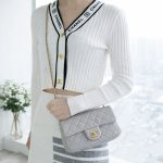 シャネル スーパーコピー ミニフラップバッグ AS1787 ライトグレー シャネル スーパーコピー ミニフラップバッグ AS1787 ライトグレー