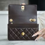 シャネル コピー WOC チェーンウォレット AP3043 ダークブラウン