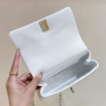 シャネル スーパーコピー フラップバッグ 白 シルバーハンドル AS5554