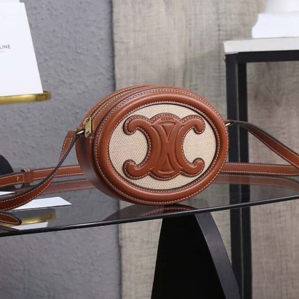 セリーヌ コピー CUIR TRIOMPHE オーバル ショルダーバッグ 101703